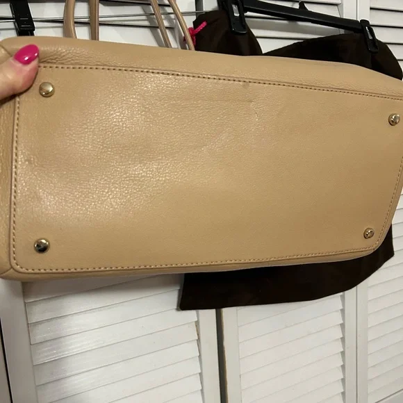 Kate Spade Beige Leather Tote Bag - Picture 5 of 10